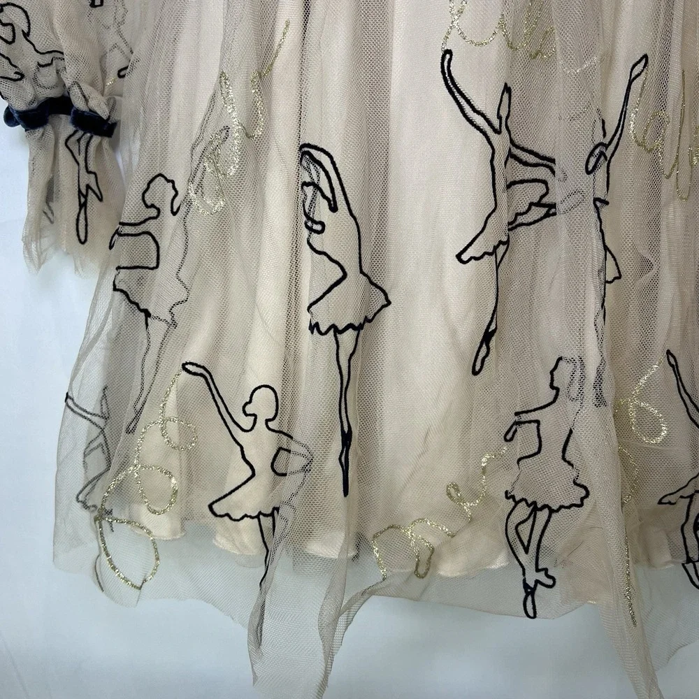 Girls Abel & Lula Size 8 Dress Golden‎ Wheat Ballerina Tulle Dance Ballet